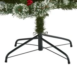 7’ Frosted Swiss Pine Artificial Christmas Tree With 400 Clear LED Lights And Berries 12 7’ Frosted Swiss Pine Artificial Christmas Tree With 400 Clear LED Lights And Berries -Artificial Flowers Sale artificial 7 frosted swiss pine artificial christmas tree with 400 clear led lights and berries nearly natural 446090