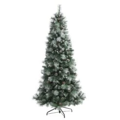 Frosted Tip British Columbia Mountain Pine Artificial Christmas Tree With 400 Clear Lights, Pine Cones And 882 Bendable Branches 14 Frosted Tip British Columbia Mountain Pine Artificial Christmas Tree With 400 Clear Lights, Pine Cones And 882 Bendable Branches -Artificial Flowers Sale artificial 7 frosted tip british columbia mountain pine artificial christmas tree with 400 clear lights pine nearly natural 609737