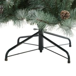 Frosted Tip British Columbia Mountain Pine Artificial Christmas Tree With 400 Clear Lights, Pine Cones And 882 Bendable Branches 17 Frosted Tip British Columbia Mountain Pine Artificial Christmas Tree With 400 Clear Lights, Pine Cones And 882 Bendable Branches -Artificial Flowers Sale artificial 7 frosted tip british columbia mountain pine artificial christmas tree with 400 clear lights pine nearly natural 810712