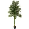 7’ Single Stalk Golden Cane Artificial Palm Tree -Artificial Flowers Sale artificial 7 golden cane artificial palm tree nearly natural 601017
