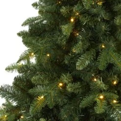 7’ Grand Teton Spruce Flat Back Artificial Christmas Tree With 220 Clear LED Lights And 953 Bendable Branches -Artificial Flowers Sale artificial 7 grand teton spruce flat back artificial christmas tree with 220 clear led lights and 953 bendable nearly natural 431476