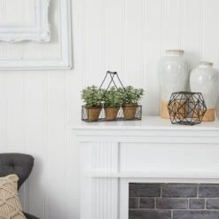 7” Mini Jade Garden Artificial Plant In Hanging Planter -Artificial Flowers Sale artificial 7 mini jade garden artificial plant in hanging planter nearly natural 191696