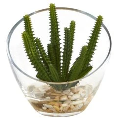 7” Mixed Succulent Artificial Plant In Glass Vase (Set Of 3) -Artificial Flowers Sale artificial 7 mixed succulent artificial plant in glass vase set of 3 nearly natural 939711