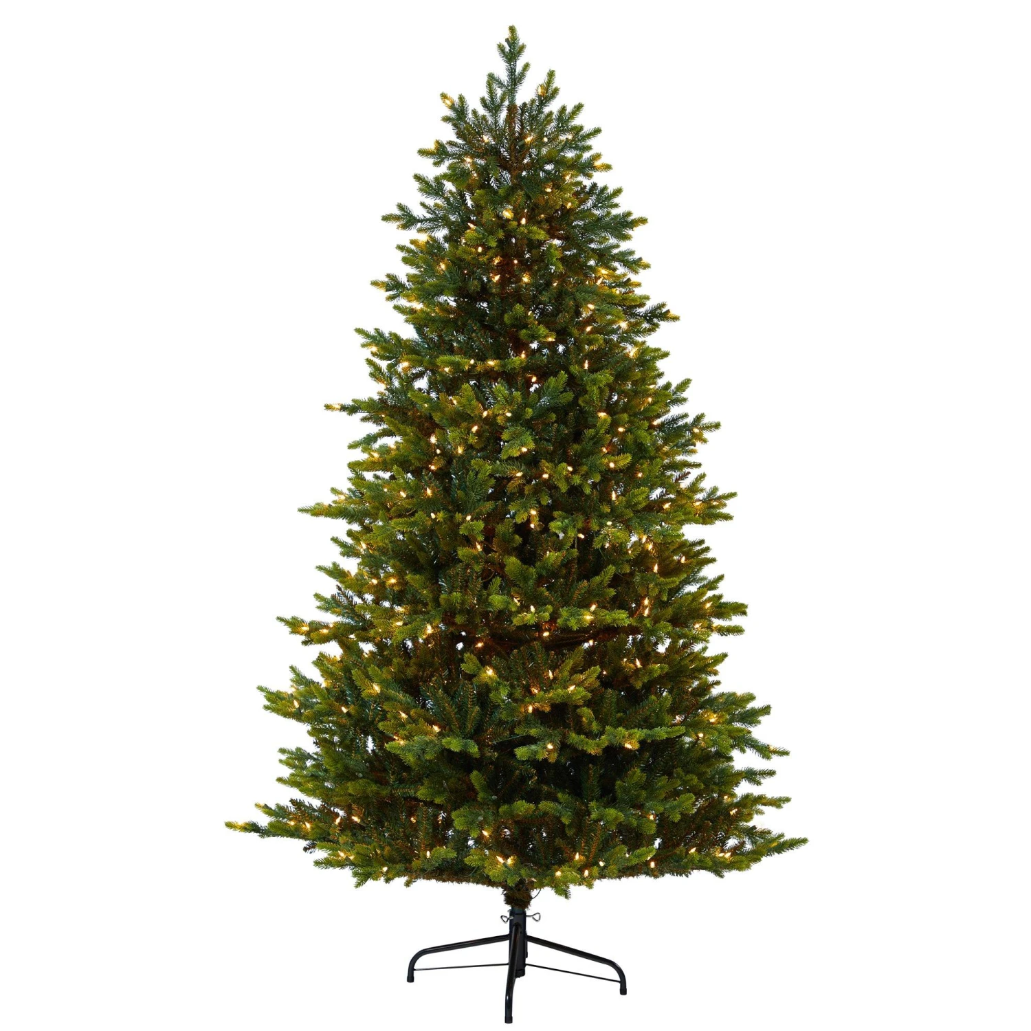 7’ North Carolina Fir Artificial Christmas Tree With 550 Clear Lights And 3703 Bendable Branches 3 7’ North Carolina Fir Artificial Christmas Tree With 550 Clear Lights And 3703 Bendable Branches
