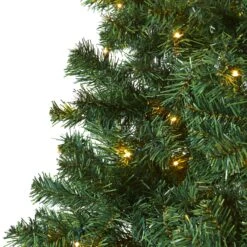 7' Northern Tip Pine Artificial Christmas Tree With 350 Clear LED Lights -Artificial Flowers Sale artificial 7 northern tip pine artificial christmas tree with 350 clear led lights nearly natural 693359