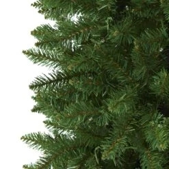 7’ Slim Green Mountain Pine Artificial Christmas Tree With 300 Clear LED Lights -Artificial Flowers Sale artificial 7 slim green mountain pine artificial christmas tree with 300 clear led lights nearly natural 305835
