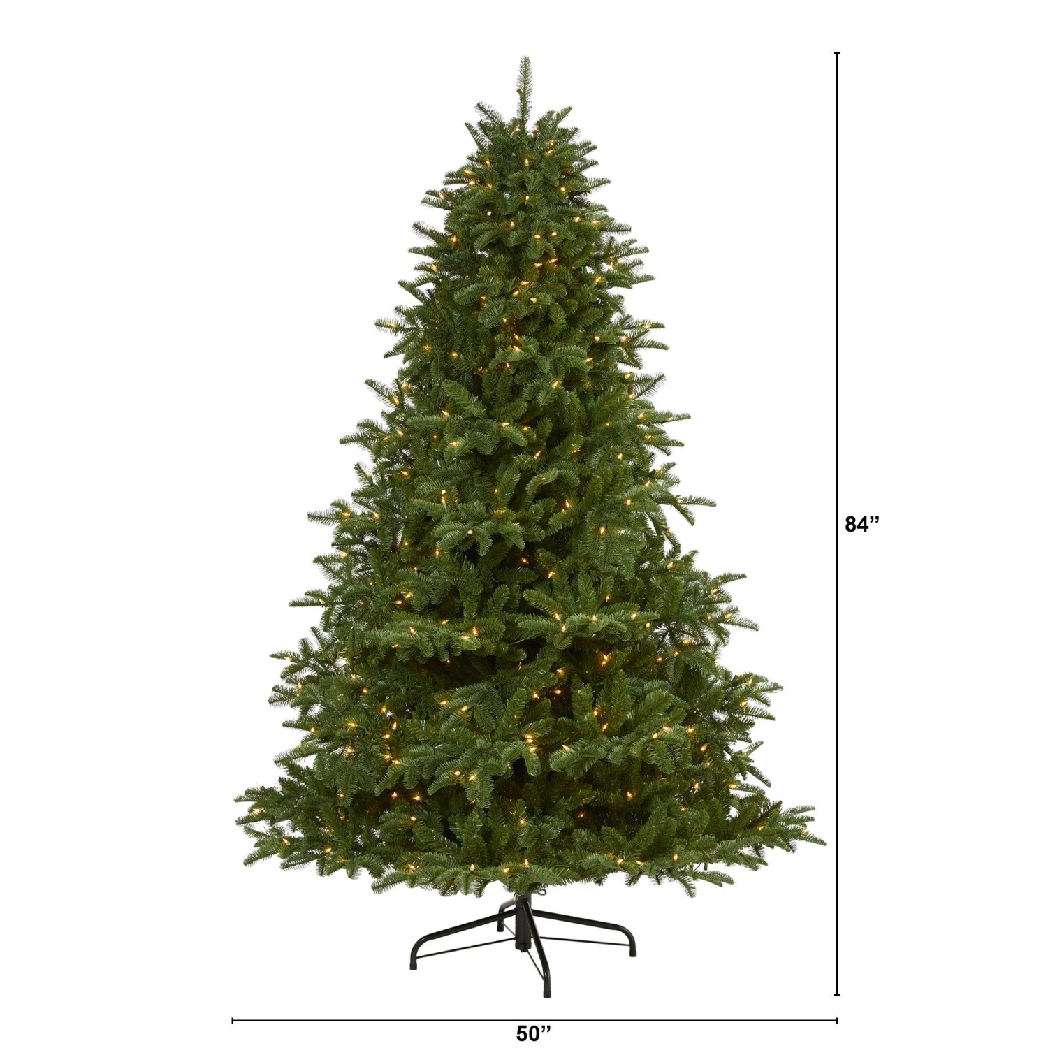 7’ South Carolina Spruce Artificial Christmas Tree With 500 White Warm Lights And 2644 Bendable Branches 4 7’ South Carolina Spruce Artificial Christmas Tree With 500 White Warm Lights And 2644 Bendable Branches - Image 2