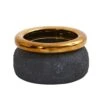 7” Stone Planter With Bronze Rim -Artificial Flowers Sale artificial 7 stone planter with bronze rim nearly natural 650421