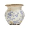 7” Tuscan Ceramic Blue Scroll Urn Vase -Artificial Flowers Sale artificial 7 tuscan ceramic blue scroll urn vase nearly natural 382420