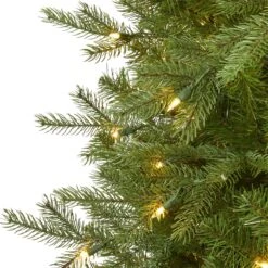 7' Vienna Fir Artificial Christmas Tree With 450 Warm White Lights And 843 Bendable Branches -Artificial Flowers Sale artificial 7 vienna fir artificial christmas tree with 450 warm white lights and 843 bendable branches nearly natural 305582