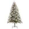7.5’ Flocked South Carolina Spruce Artificial Christmas Tree With 600 Clear Lights And 1537 Bendable Branches -Artificial Flowers Sale artificial 75 flocked south carolina spruce artificial christmas tree with 600 clear lights and 1537 bendable nearly natural 138985