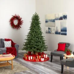 7.5' New Hampshire Spruce Artificial Christmas Tree With 650 Warm White Lights And 1462 Bendable Branches -Artificial Flowers Sale artificial 75 new hampshire spruce artificial christmas tree with 650 warm white lights and 1462 bendable branches nearly natural 273622