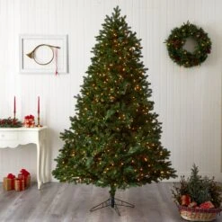 7.5’ Royal Grand Christmas Tree W/Clear Lights -Artificial Flowers Sale artificial 75 royal grand christmas tree wclear lights nearly natural 361535