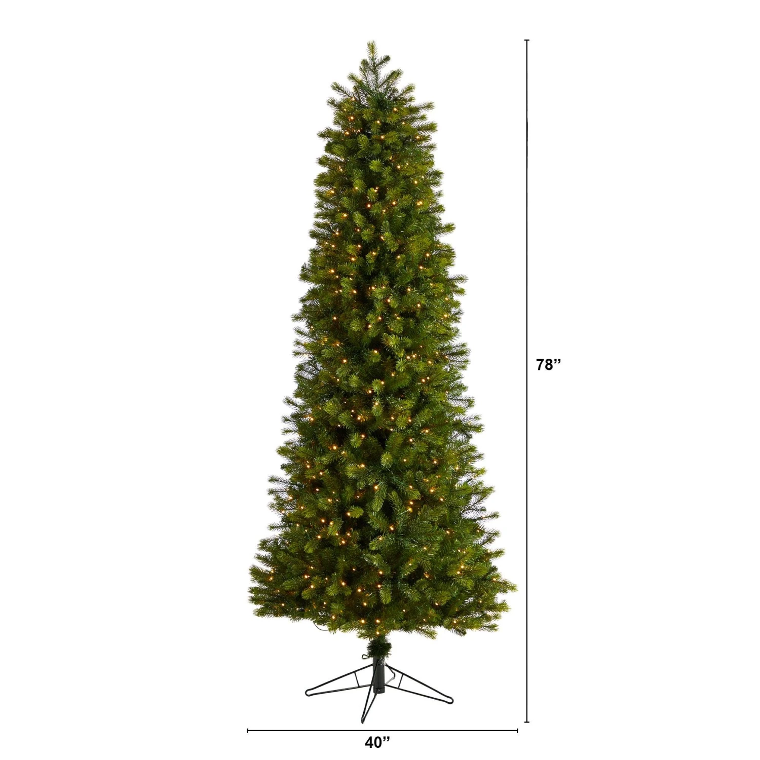 7.5' Slim Colorado Mountain Spruce Artificial Christmas Tree 4 7.5' Slim Colorado Mountain Spruce Artificial Christmas Tree - Image 2