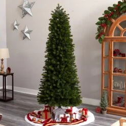 7.5' Slim Colorado Mountain Spruce Artificial Christmas Tree 17 7.5' Slim Colorado Mountain Spruce Artificial Christmas Tree -Artificial Flowers Sale artificial 75 slim colorado mountain spruce tree with 600 multifunction warm white micro led lights nearly natural 868361