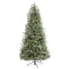 7.5’ Snowed Tipped Clermont Mixed Pine Artificial Christmas Tree With 600 Clear LED Lights, Pine Cones And 1784 Bendable Branches -Artificial Flowers Sale artificial 75 snowed tipped clermont mixed pine artificial christmas tree with 600 clear led lights pine con nearly natural 319378
