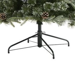 7.5’ Snowed Tipped Clermont Mixed Pine Artificial Christmas Tree With 600 Clear LED Lights, Pine Cones And 1784 Bendable Branches 14 7.5’ Snowed Tipped Clermont Mixed Pine Artificial Christmas Tree With 600 Clear LED Lights, Pine Cones And 1784 Bendable Branches -Artificial Flowers Sale artificial 75 snowed tipped clermont mixed pine artificial christmas tree with 600 clear led lights pine con nearly natural 652852