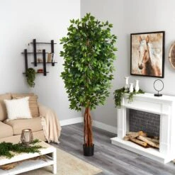 7.5’ Super Deluxe Ficus Tree 7 7.5’ Super Deluxe Ficus Tree -Artificial Flowers Sale artificial 75 super deluxe ficus tree nearly natural 427116
