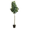 8’ Artificial Fiddle Leaf Fig Tree -Artificial Flowers Sale artificial 8 artificial fiddle leaf fig tree tree nearly natural 394717