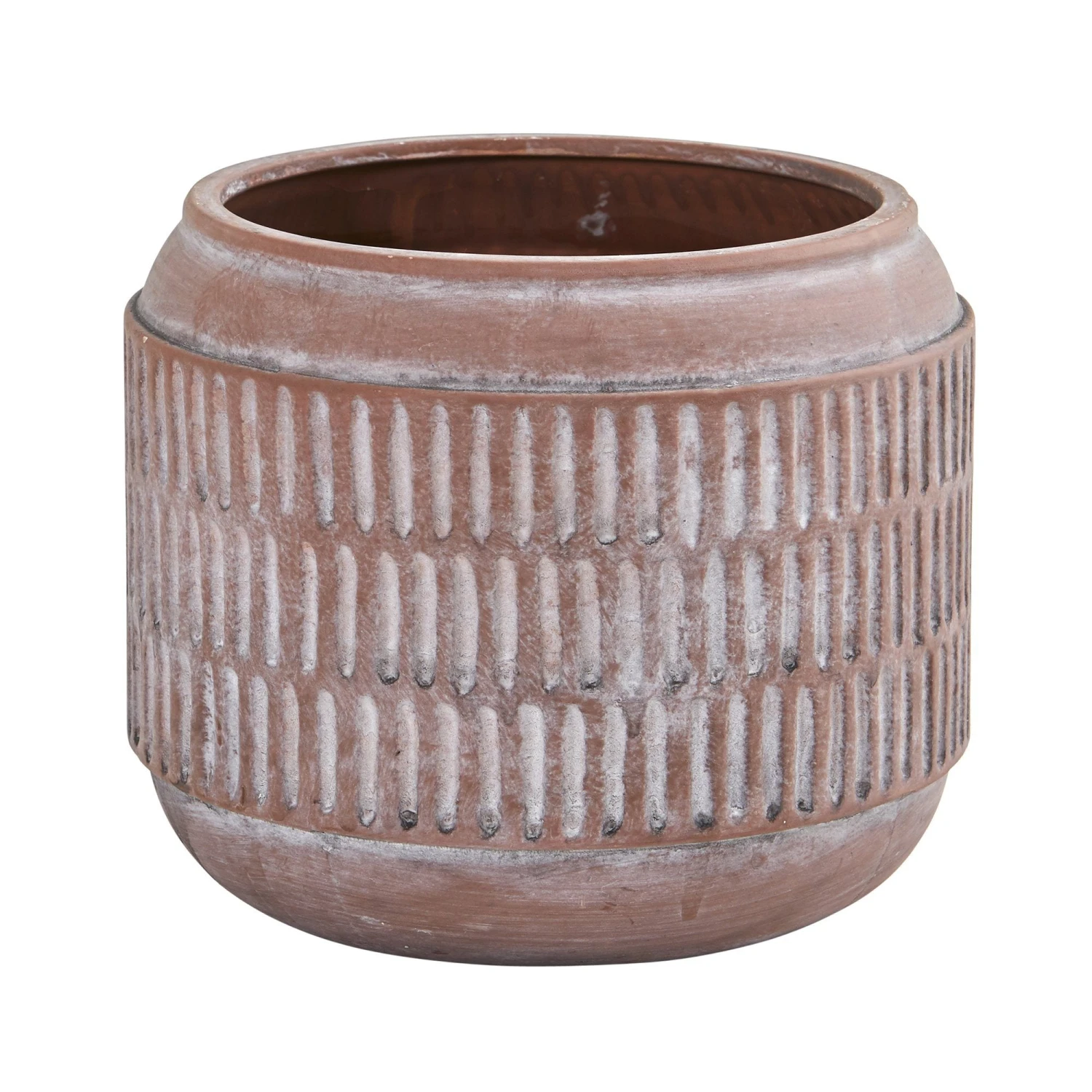 8” Boho Chic Ceramic Embossed Planter 3 8” Boho Chic Ceramic Embossed Planter