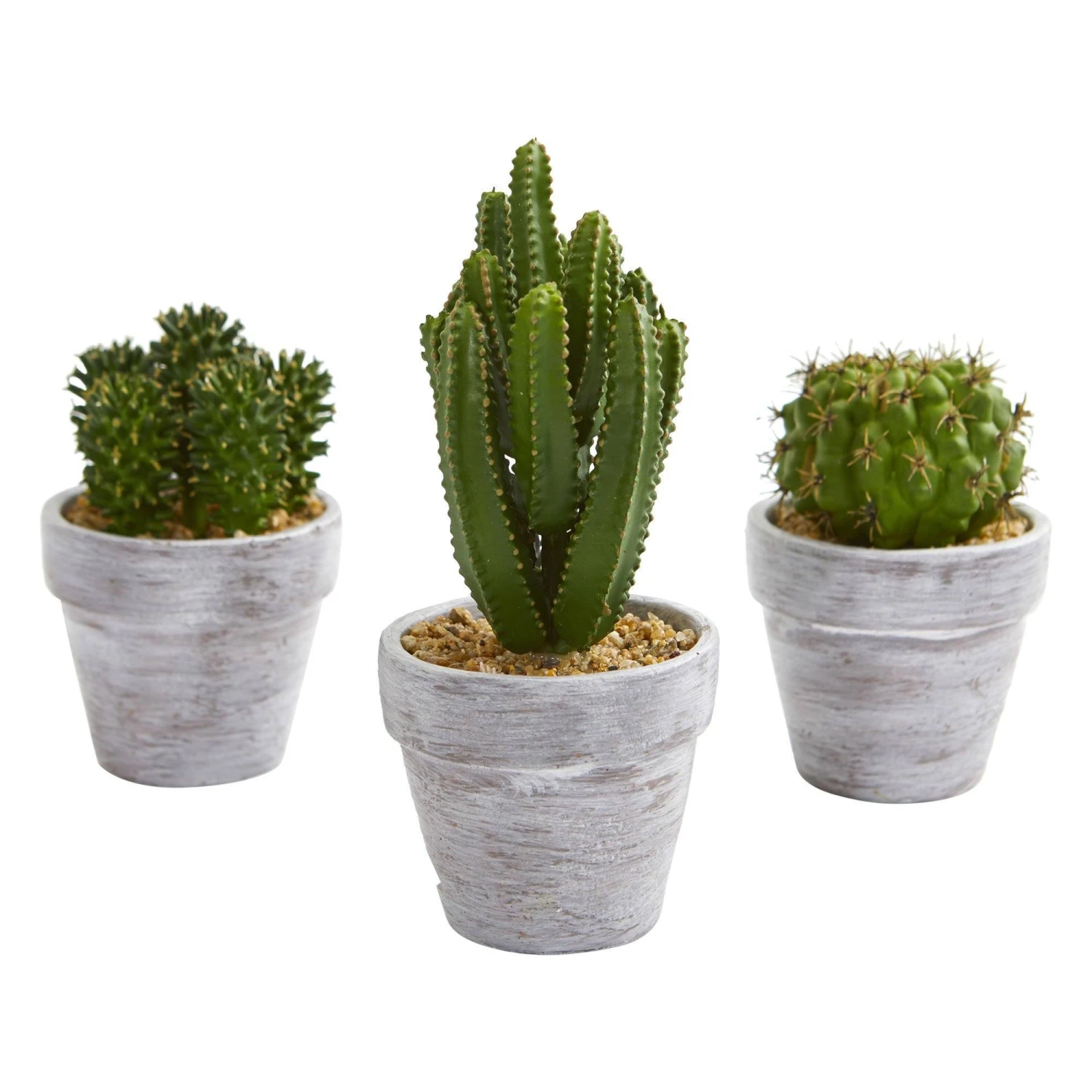 8” Cactus Artificial Plant (Set Of 3) 3 8” Cactus Artificial Plant (Set Of 3)
