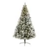 8’ Flocked Oregon Pine Artificial Christmas Tree With 500 Clear Lights And 1172 Bendable Branches -Artificial Flowers Sale artificial 8 flocked oregon pine artificial christmas tree with 500 clear lights and 1172 bendable branches nearly natural 227987