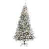 8' Flocked West Virginia Fir Artificial Christmas Tree With 500 Clear LED Lights -Artificial Flowers Sale artificial 8 flocked west virginia fir artificial christmas tree with 500 clear led lights nearly natural 103426