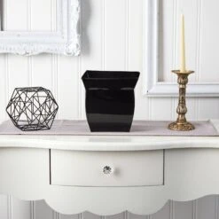 8” Fluted Metal Square Planter 10 8” Fluted Metal Square Planter -Artificial Flowers Sale artificial 8 fluted metal square planter nearly natural 651263