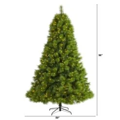 8’ Green Scotch Pine Artificial Christmas Tree With 600 Clear LED Lights 13 8’ Green Scotch Pine Artificial Christmas Tree With 600 Clear LED Lights -Artificial Flowers Sale artificial 8 green scotch pine artificial christmas tree with 600 clear led lights nearly natural 321212