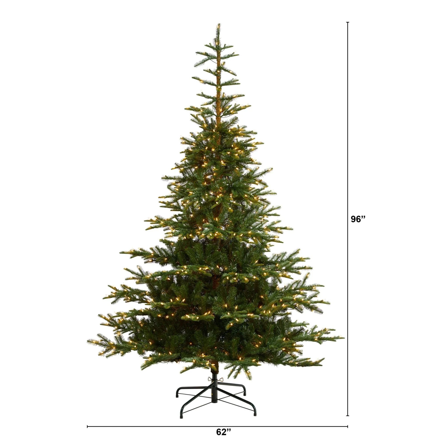 8’ Layered Washington Spruce Christmas Tree With 650 Clear Lights And 1561 Bendable Branches 5 8’ Layered Washington Spruce Christmas Tree With 650 Clear Lights And 1561 Bendable Branches - Image 3