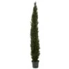 8' Mini Cedar Pine Tree W/4249 Tips In 12” Pot (Two Tone Green) -Artificial Flowers Sale artificial 8 mini cedar pine tree w4249 tips in 12 pot two tone green nearly natural 300071