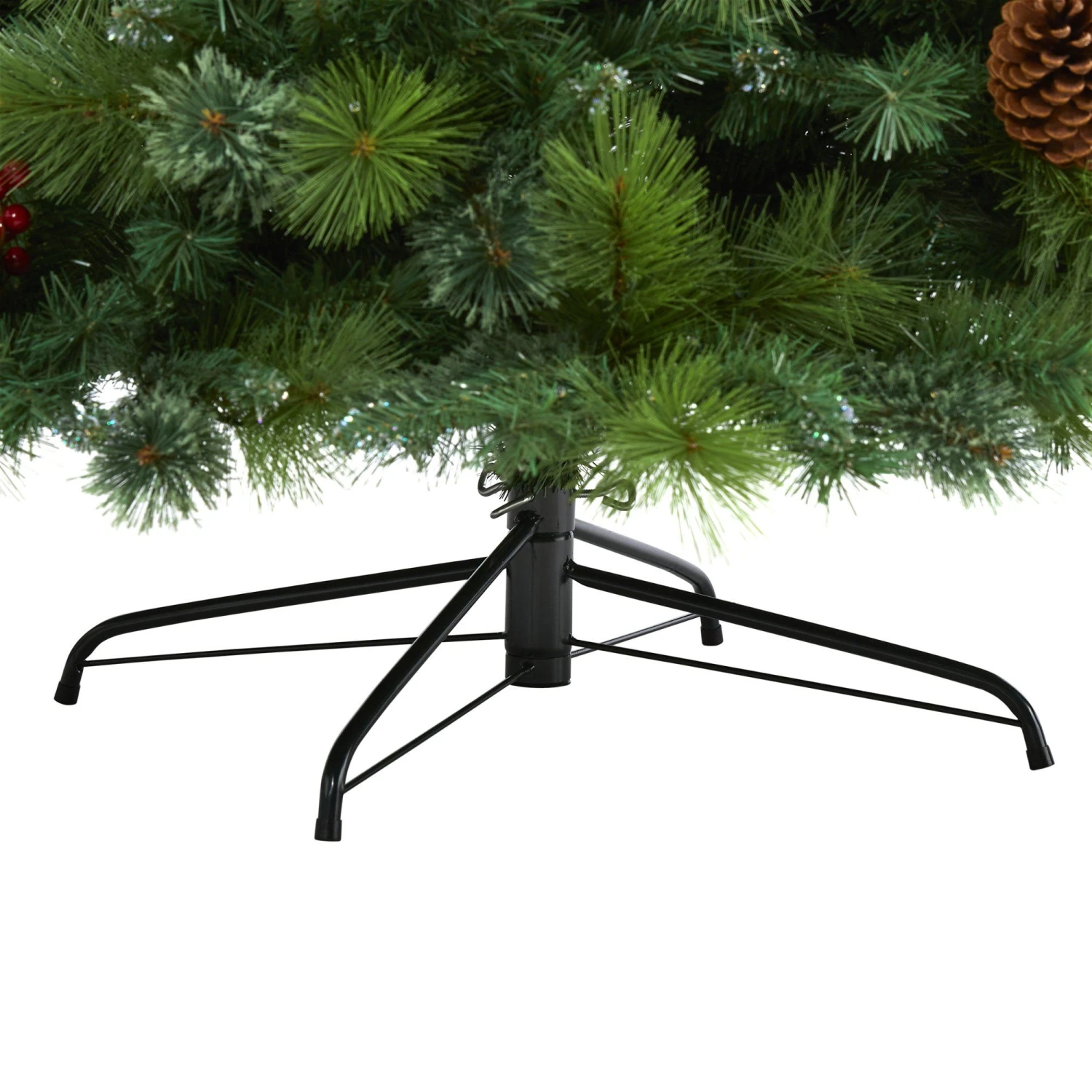 8’ Montana Mixed Pine Artificial Christmas Tree With Pine Cones, Berries And 700 Clear LED Lights 6 8’ Montana Mixed Pine Artificial Christmas Tree With Pine Cones, Berries And 700 Clear LED Lights - Image 4