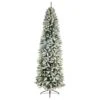 8’ Slim Flocked Montreal Fir Artificial Christmas Tree 1 8’ Slim Flocked Montreal Fir Artificial Christmas Tree -Artificial Flowers Sale artificial 8 slim flocked montreal fir tree with 400 warm white led lights and 1348 bendable branches nearly natural 128623