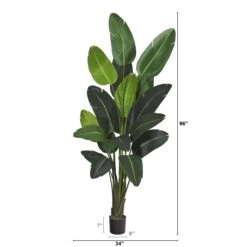 8’ Traveler's Palm Artificial Tree -Artificial Flowers Sale artificial 8 travelers palm artificial tree nearly natural 631135