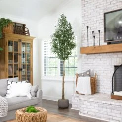 9’ Artificial Olive Tree -Artificial Flowers Sale artificial 9 artificial olive tree tree nearly natural 247367