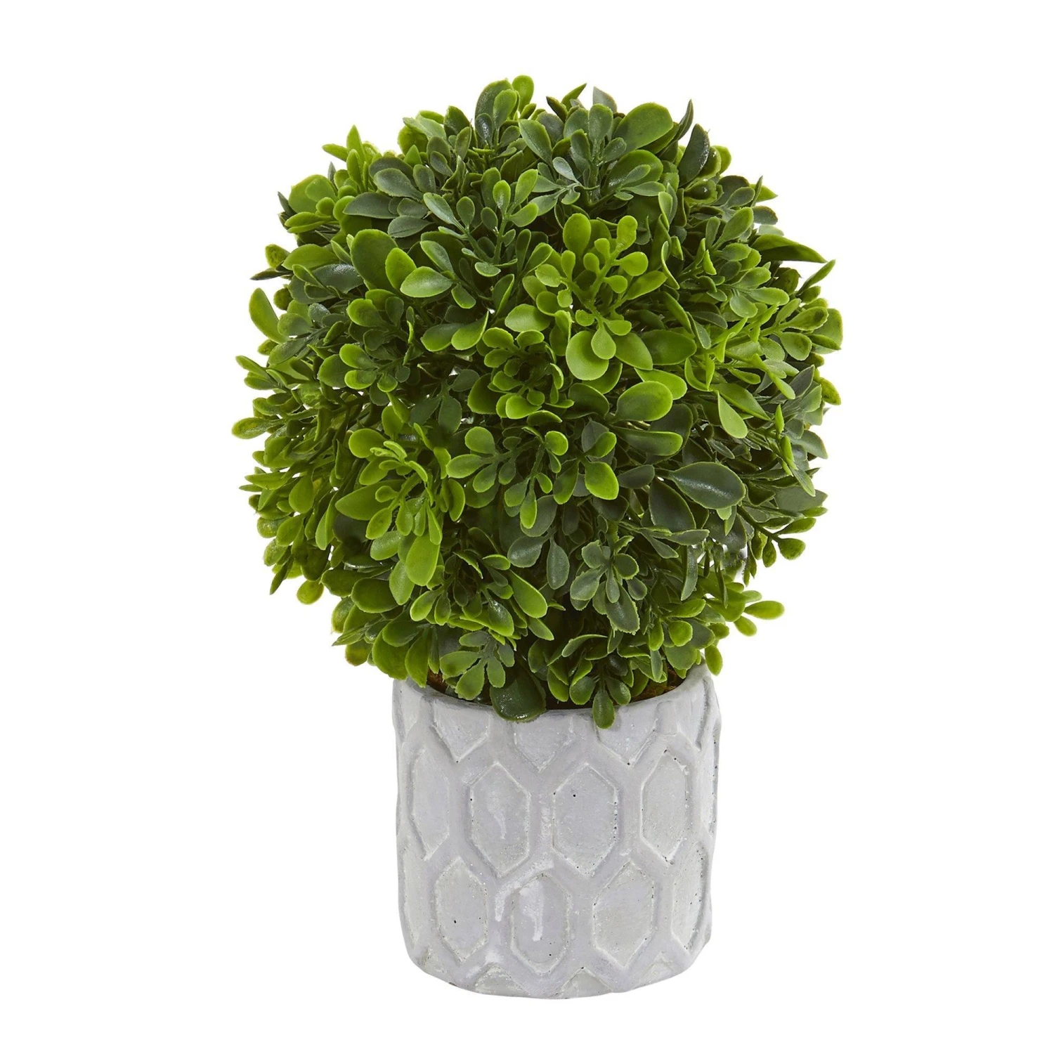 9” Boxwood Artificial Mini Topiary (Set Of 3) 6 9” Boxwood Artificial Mini Topiary (Set Of 3) - Image 4