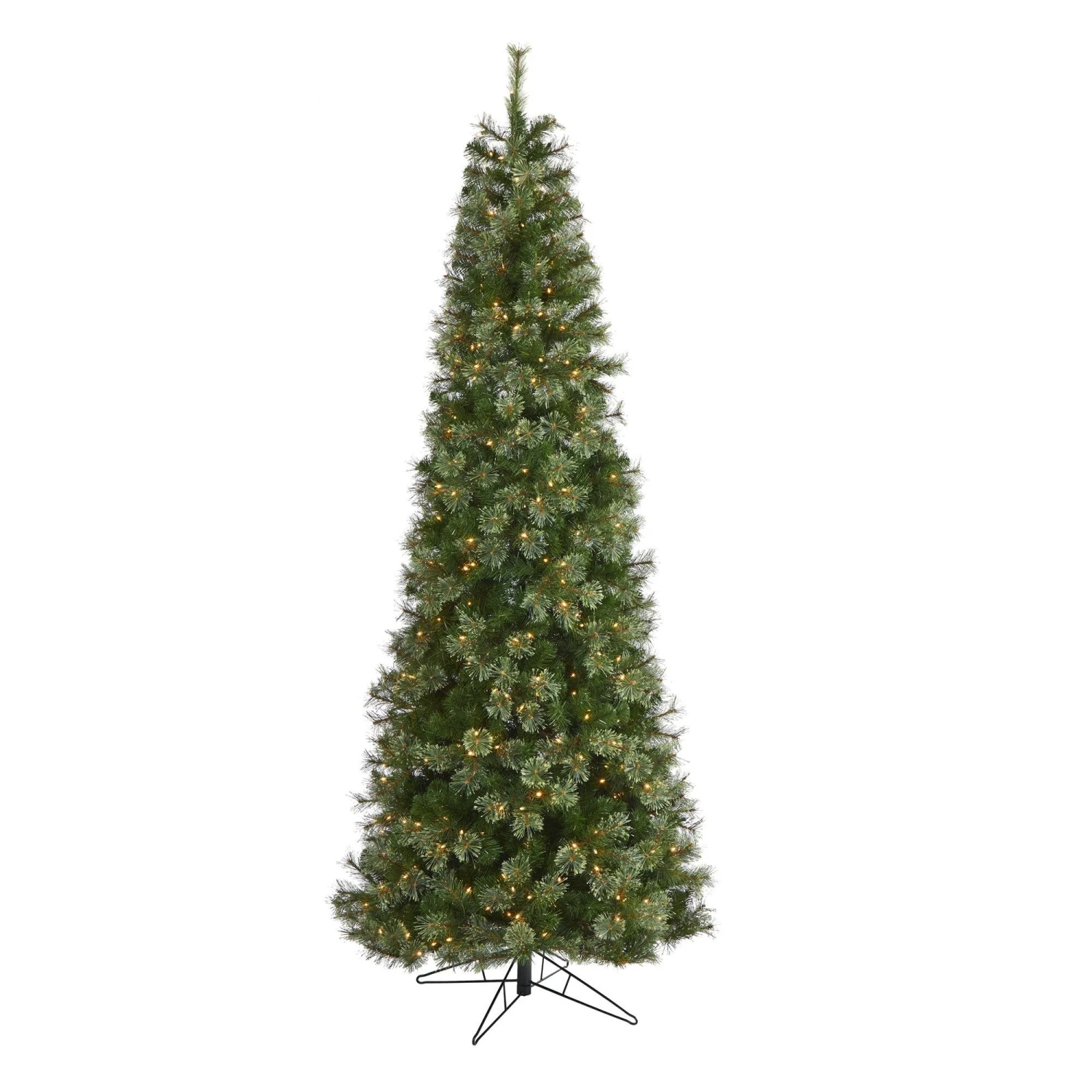 9' Cashmere Slim Artificial Christmas Tree With 550 Warm White Lights And 1308 Bendable Branches 3 9' Cashmere Slim Artificial Christmas Tree With 550 Warm White Lights And 1308 Bendable Branches