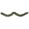 9’ Frosted Swiss Pine Artificial Garland With 50 Clear LED Lights And Berries -Artificial Flowers Sale artificial 9 frosted swiss pine artificial garland with 50 clear led lights and berries nearly natural 698082