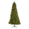 9’ Norway Mixed Pine Artificial Christmas Tree With 650 Clear LED Lights, Pine Cones And Berries -Artificial Flowers Sale artificial 9 norway mixed pine artificial christmas tree with 650 clear led lights pine cones and berries nearly natural 814873