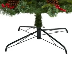 9’ Norway Mixed Pine Artificial Christmas Tree With 650 Clear LED Lights, Pine Cones And Berries 12 9’ Norway Mixed Pine Artificial Christmas Tree With 650 Clear LED Lights, Pine Cones And Berries -Artificial Flowers Sale artificial 9 norway mixed pine artificial christmas tree with 650 clear led lights pine cones and berries nearly natural 863599