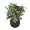 9” Olive Artificial Plant In Decorative Planter -Artificial Flowers Sale artificial 9 olive artificial plant in decorative planter nearly natural black 808188