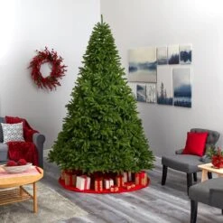 9’ Sierra Spruce “Natural Look” Artificial Christmas Tree With 1000 Clear LED Lights And 4443 Tips -Artificial Flowers Sale artificial 9 sierra spruce natural look artificial christmas tree with 1000 clear led lights and 4443 tips nearly natural 454333