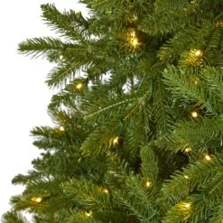 9’ Sierra Spruce “Natural Look” Artificial Christmas Tree With 1000 Clear LED Lights And 4443 Tips -Artificial Flowers Sale artificial 9 sierra spruce natural look artificial christmas tree with 1000 clear led lights and 4443 tips nearly natural 508770