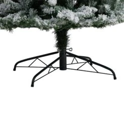 9’ Slim Flocked Montreal Fir Artificial Christmas Tree -Artificial Flowers Sale artificial 9 slim flocked montreal fir tree with 600 warm white led lights and 1860 bendable branches nearly natural 979056