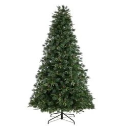 9’ Snowed Tipped Clermont Pine Artificial Christmas Tree 12 9’ Snowed Tipped Clermont Pine Artificial Christmas Tree -Artificial Flowers Sale artificial 9 snowed tipped clermont mixed pine tree with 900 clear lights pine cones and 900 branches nearly natural 226372