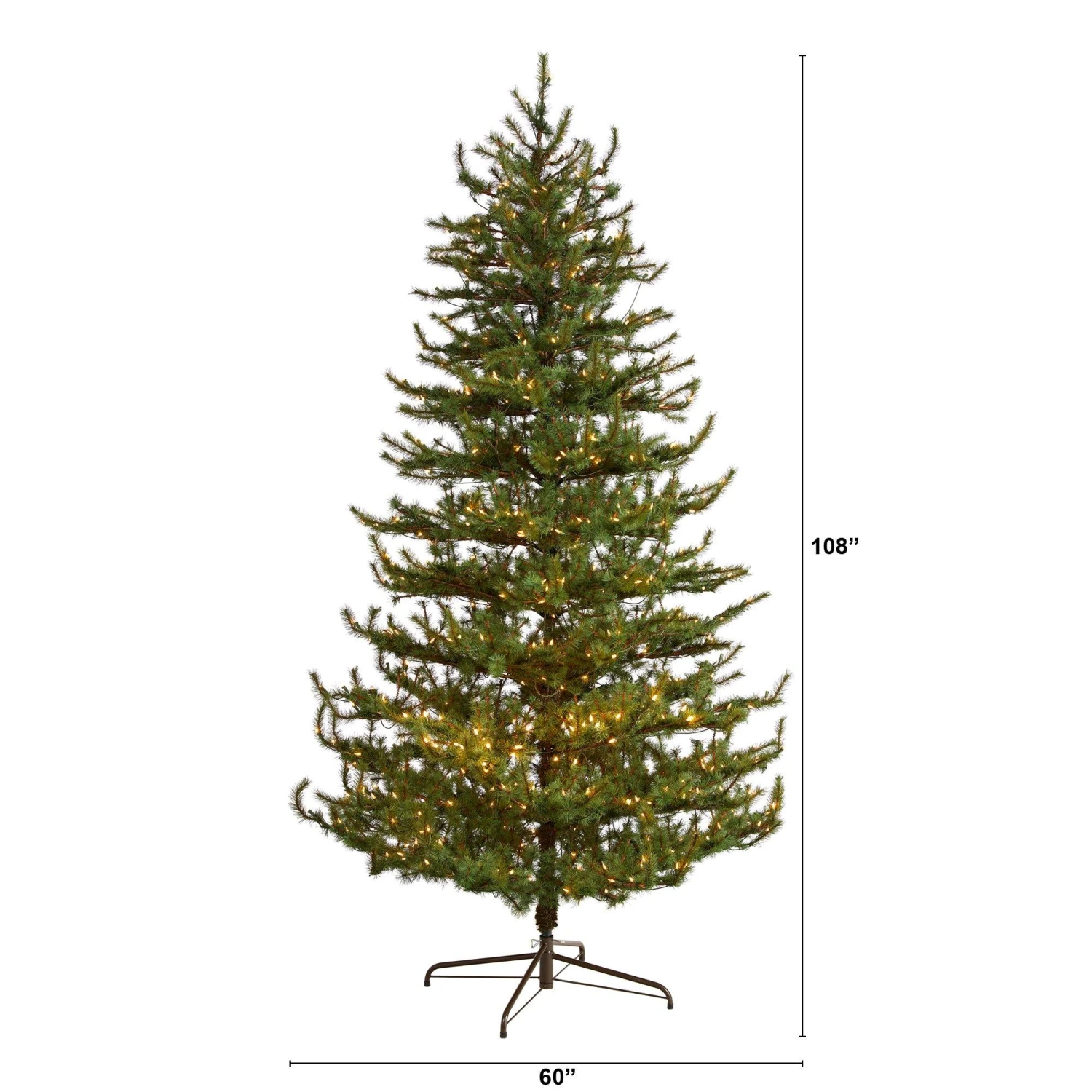 9’ Vancouver Mountain Pine Artificial Christmas Tree With 750 Clear Lights And 2583 Bendable Branches 4 9’ Vancouver Mountain Pine Artificial Christmas Tree With 750 Clear Lights And 2583 Bendable Branches - Image 2