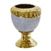 9.25” Regal Stone Urn With Gold Accents -Artificial Flowers Sale artificial 925 regal stone urn with gold accents nearly natural 212991