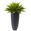 Agave In Gray Cylinder Planter 1 Agave In Gray Cylinder Planter -Artificial Flowers Sale artificial agave in gray cylinder planter nearly natural 524988