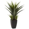 Agave W/Black Planter -Artificial Flowers Sale artificial agave wblack planter nearly natural 565224