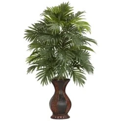 Areca Palm W/Urn Silk Plant